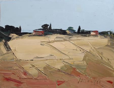 Art work by Sergio Scatizzi Paesaggio - oil table 